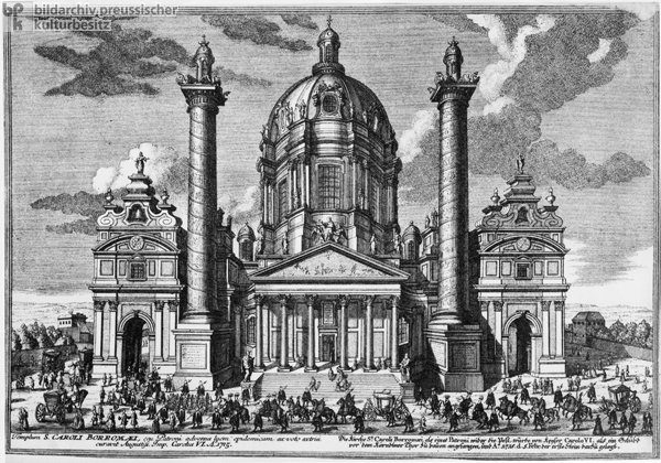 Die Karlskirche in Wien (1720)